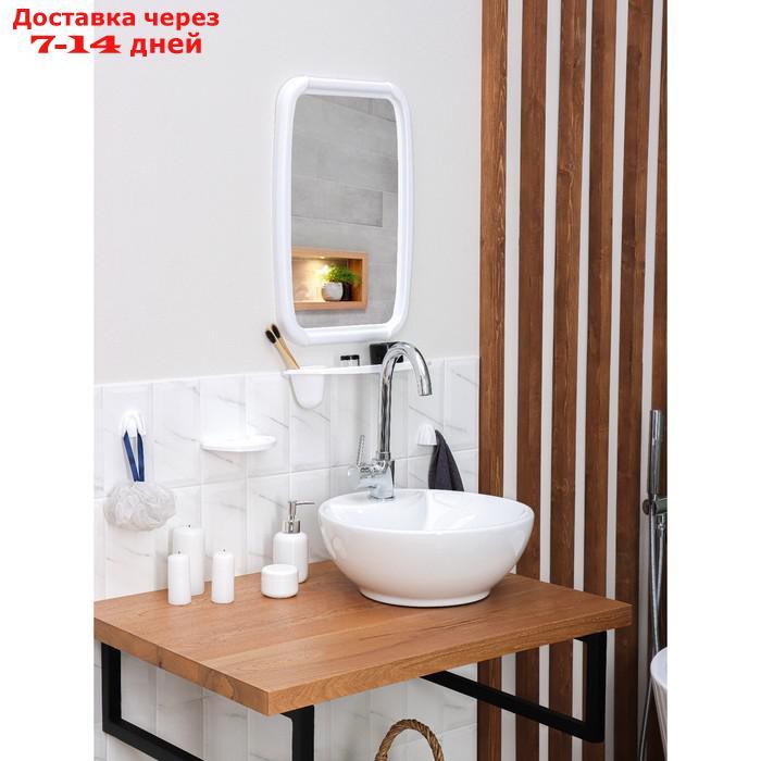 Набор для ванной комнаты "Optima", цвет белый - фото 3 - id-p223664096