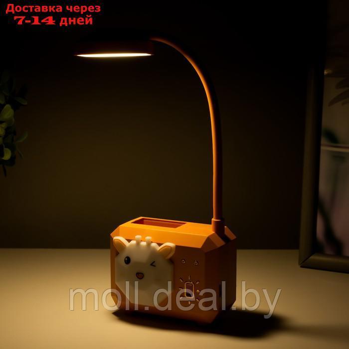 Настольная лампа "Зайчик" LED USB АКБ МИКС 4,5х8,5х26 см - фото 5 - id-p223649576