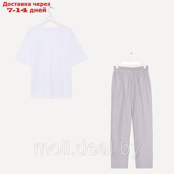 Комплект мужской (футболка, брюки) MINAKU: Home collection цвет серый, р-р 52 - фото 7 - id-p223650313
