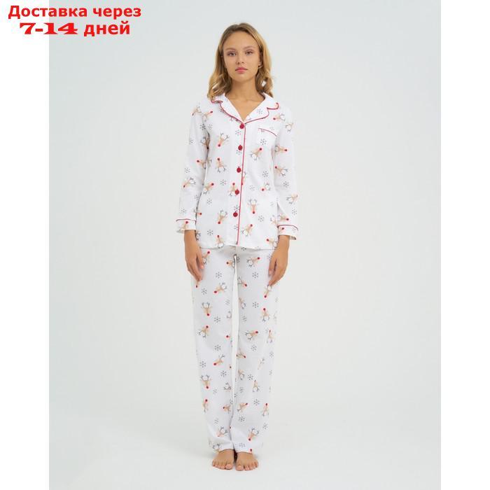 Пижама женская (рубашка и брюки) KAFTAN "Deers" р.40-42 - фото 4 - id-p223667885