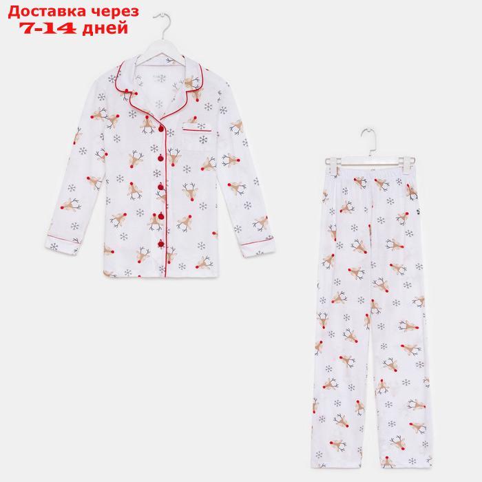 Пижама женская (рубашка и брюки) KAFTAN "Deers" р.40-42 - фото 9 - id-p223667885