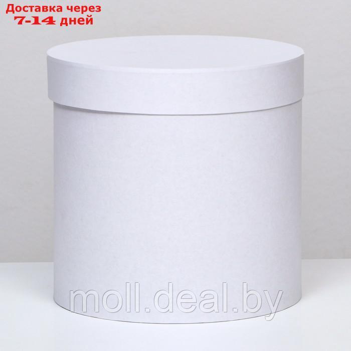 Шляпная коробка белая, 23 х 23 см