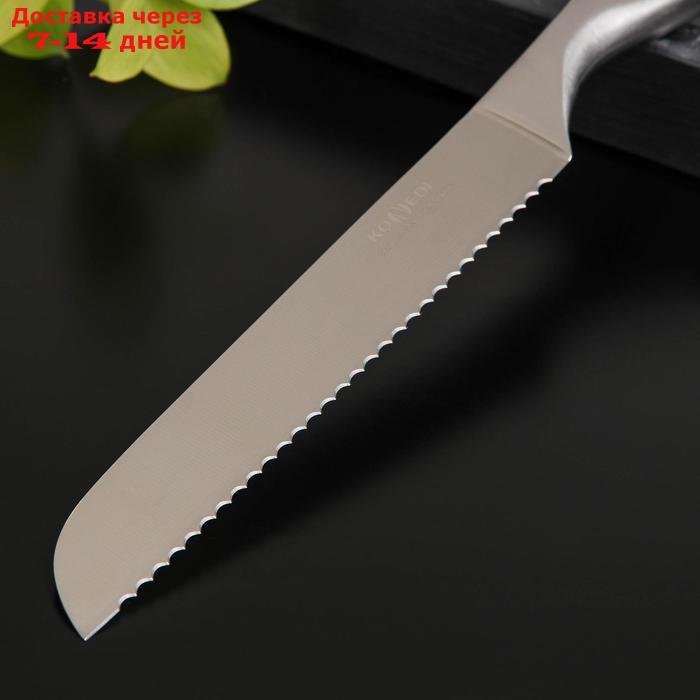 Нож кухонный Доляна Salomon, хлебный, лезвие 20 см - фото 2 - id-p223667944