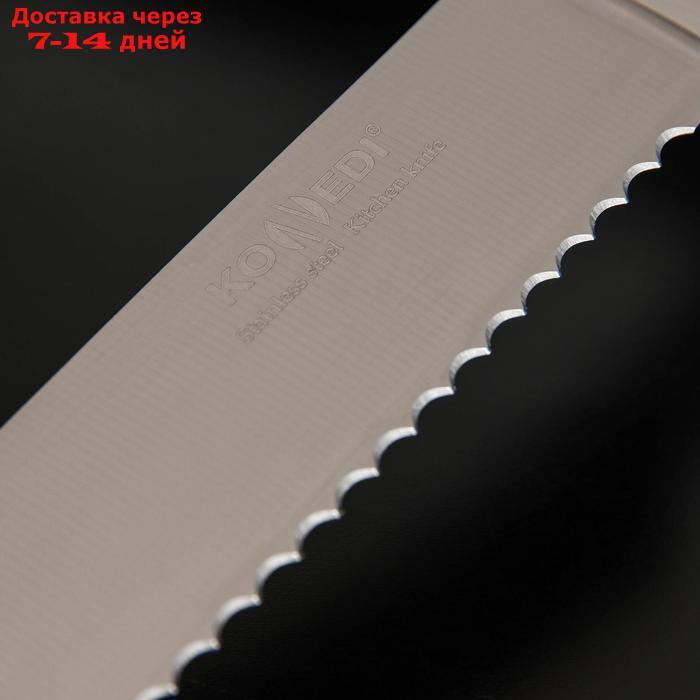 Нож кухонный Доляна Salomon, хлебный, лезвие 20 см - фото 3 - id-p223667944