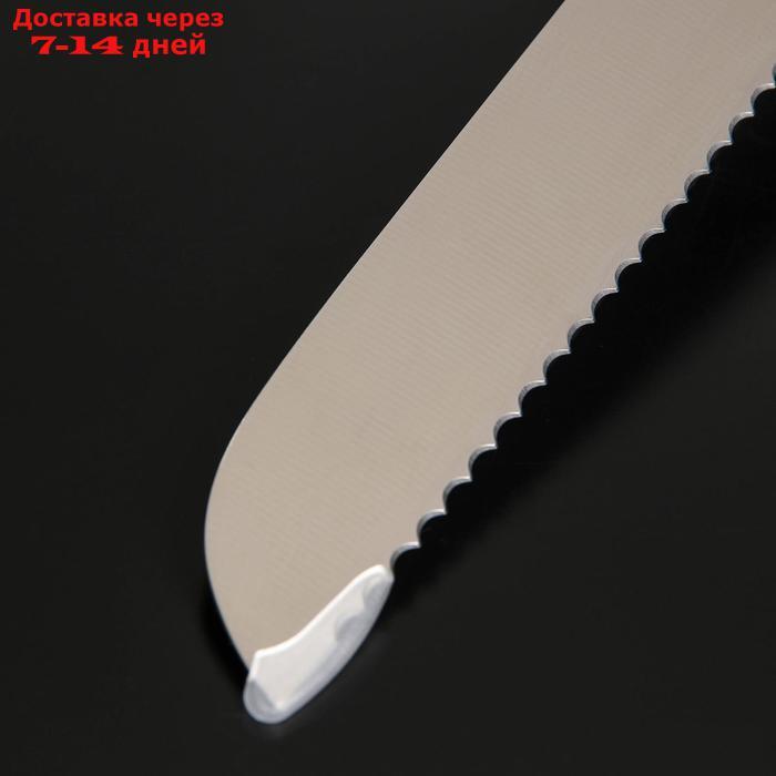 Нож кухонный Доляна Salomon, хлебный, лезвие 20 см - фото 4 - id-p223667944