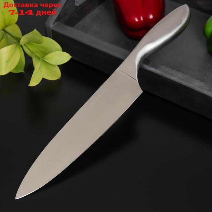 Нож кухонный Доляна Salomon, шеф, лезвие 20 см - фото 1 - id-p223667946