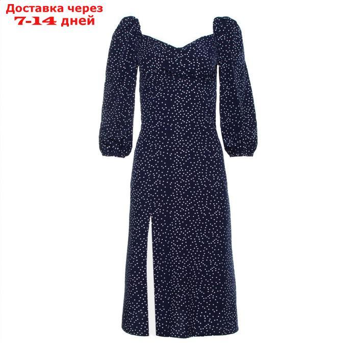 Платье женское, цвет тёмно-синий, размер 50 - фото 8 - id-p223645167