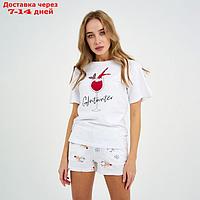 Пижама женская (футболка и шорты) KAFTAN "Glintwinter" р.48-50