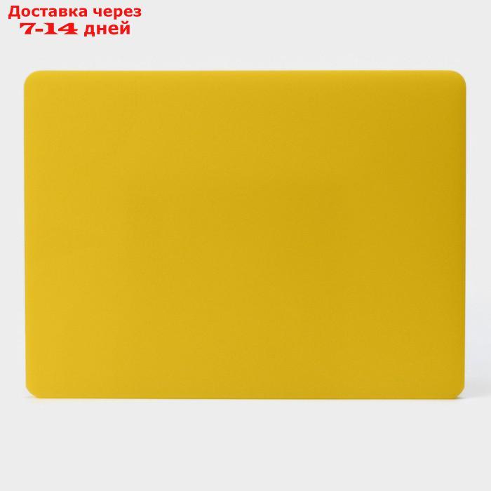 Доска разделочная, 40×30 см, толщина 1,2 см, цвет жёлтый - фото 3 - id-p223664694