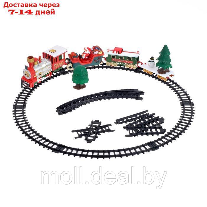 Железная дорога "Новогодний поезд", свет и музыка, в пакете - фото 1 - id-p223651566