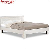 Кровать "Азалия 14 М" без ПМ, 1400х2000, без основания, цвет бодега белый/белый пунто