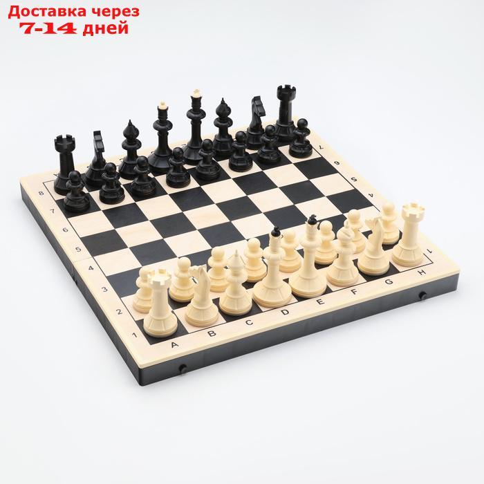 Шахматы гроссмейстерские с шашками, 40х40 см, набор 2в1 "Айвенго" король h=10 см - фото 1 - id-p223644244
