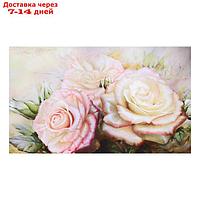 Картина- холст на подрамнике "Три розы" 60*100см