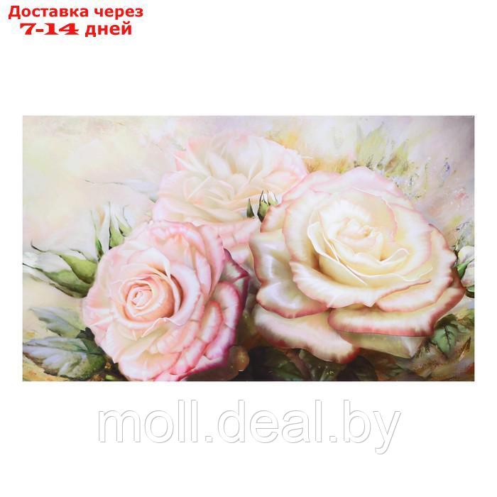 Картина- холст на подрамнике "Три розы" 60*100см - фото 1 - id-p223665812