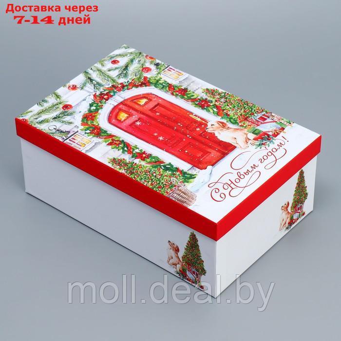 Набор подарочных коробок 10 в 1 "Новогодняя акварель", 12 х 7 х 4 - 32.5 × 20 × 12.5 см - фото 5 - id-p223665822