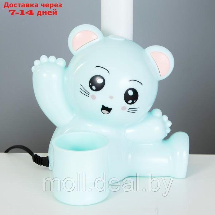 Настольная лампа "Мишка" LED 4Вт голубой 15х28,5х46 см - фото 7 - id-p223652641
