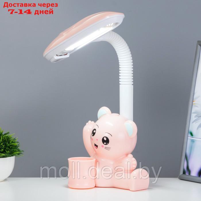 Настольная лампа "Мишка" LED 4Вт нежно-розовый 15х28,5х46 см - фото 3 - id-p223652642