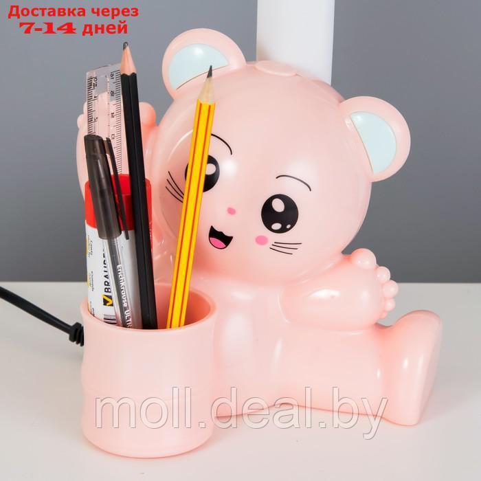 Настольная лампа "Мишка" LED 4Вт нежно-розовый 15х28,5х46 см - фото 6 - id-p223652642