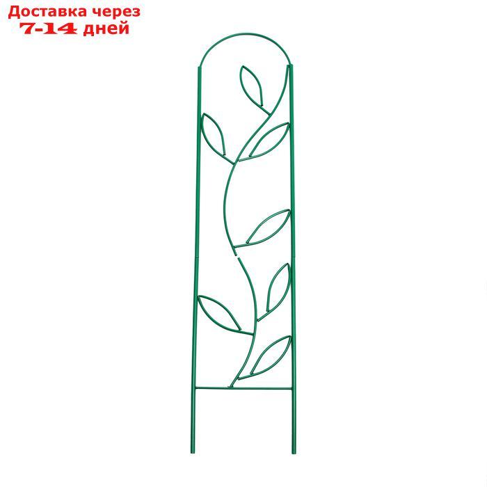 Шпалера, 173 × 78 × 1 см, металл, зелёная, "Декоративная. Стебель" - фото 1 - id-p223645287