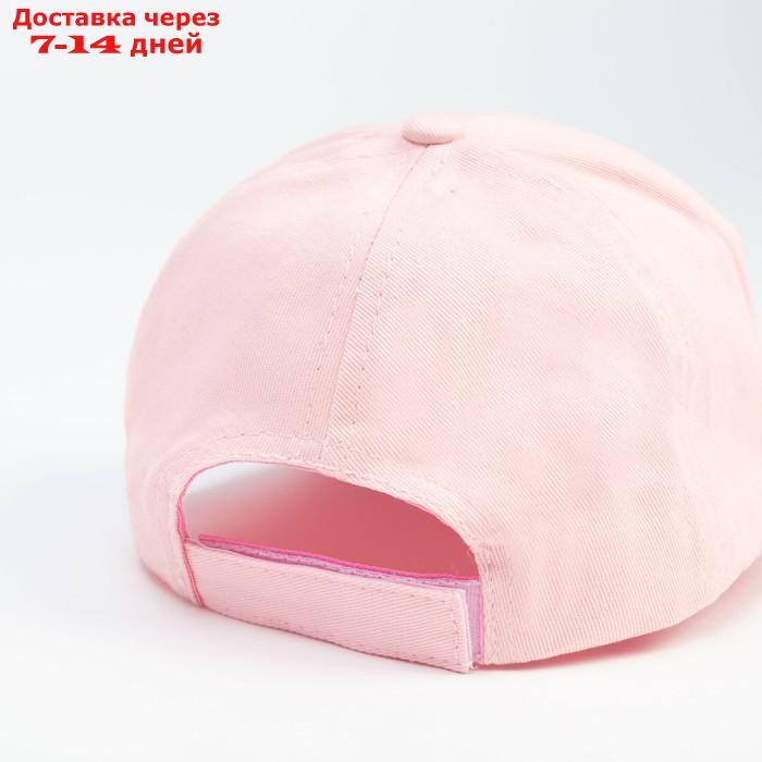 Кепка для девочки MINAKU "LOVE" цвет розовый, р-р 52 - фото 2 - id-p223668460