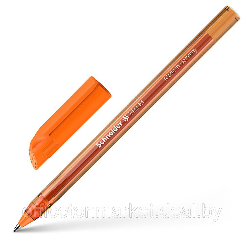 Ручка шариковая "Schneider Vizz M", оранжевый, стерж. оранжевый - фото 1 - id-p222974800