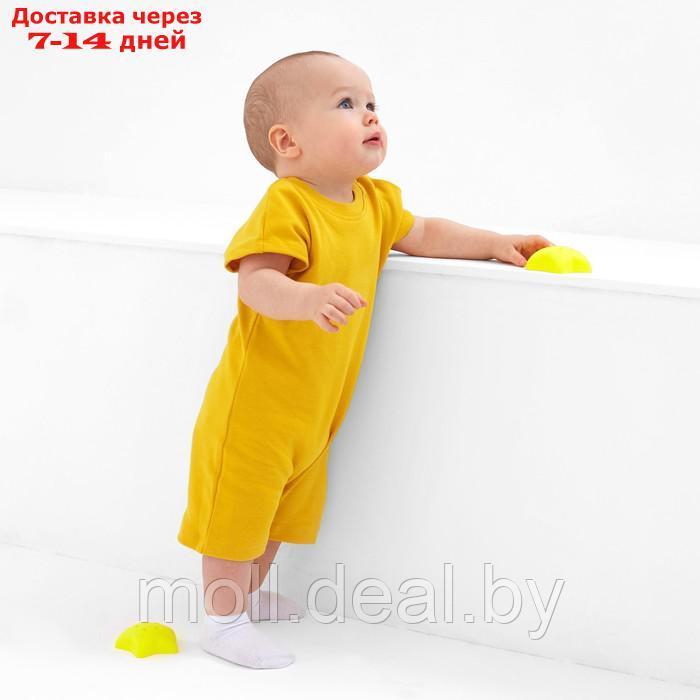 Песочник-футболка детский MINAKU, цвет жёлтый, рост 86-92 см - фото 3 - id-p223659105