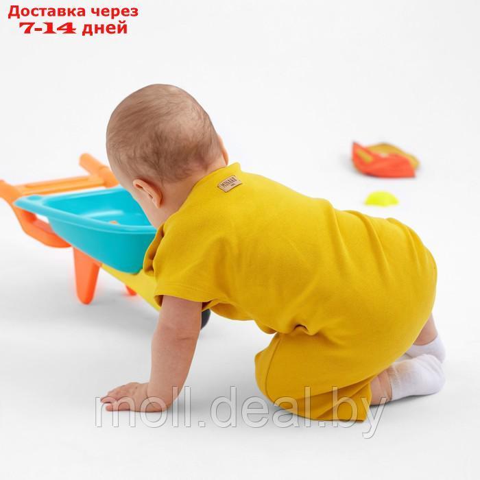Песочник-футболка детский MINAKU, цвет жёлтый, рост 68-74 см - фото 5 - id-p223659107