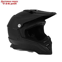 Шлем кроссовый, размер L, модель - BLD-819-7, черный матовый