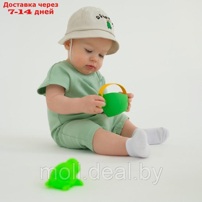 Песочник-футболка детский MINAKU, цвет зелёный, рост 80-86 см - фото 2 - id-p223659200