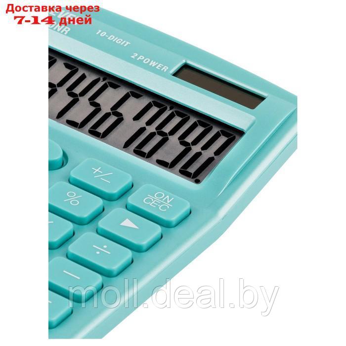 Калькулятор настольный Citizen 10 разрядный, 127 х 105 х 21 мм, 2-е питание, бирюзовый - фото 4 - id-p223660296