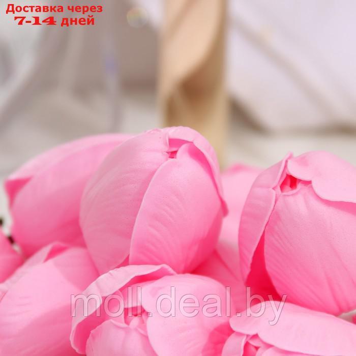 Тюльпаны мыльные розовые, набор 50 шт - фото 4 - id-p223661126