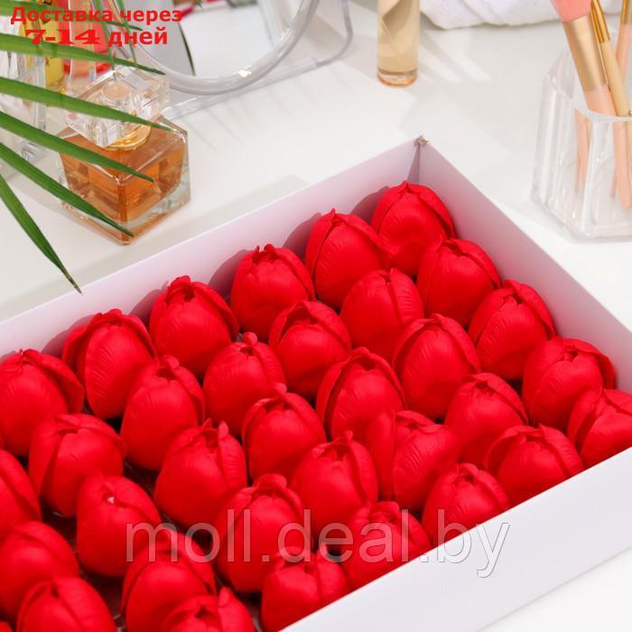 Тюльпаны мыльные красные, набор 50 шт - фото 1 - id-p223661128