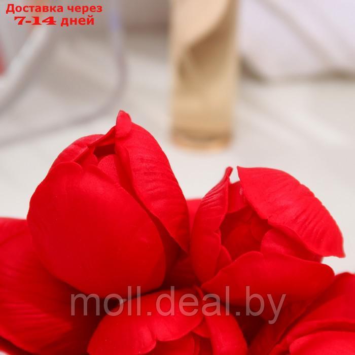 Тюльпаны мыльные красные, набор 50 шт - фото 4 - id-p223661128