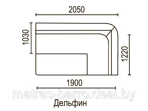 Кухонный угловой диван Этюд со спальным местом модерн эскада\натуральный - фото 4 - id-p223770337