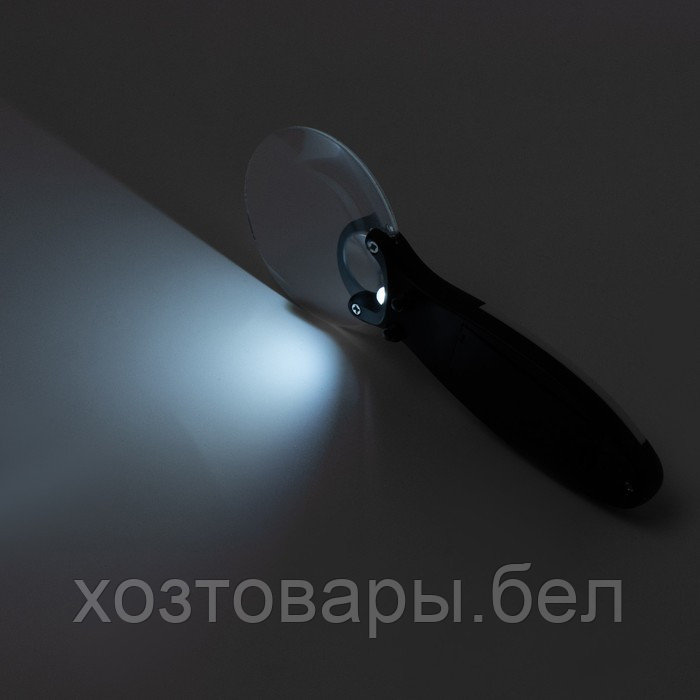 Лупа классическая, линза 60,16мм, подсветка, микс - фото 4 - id-p223770408