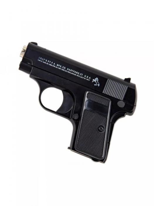 Игрушечный пистолет с пульками пневматический стреляющий железный детский Colt 25 кольт игрушка для мальчиков - фото 5 - id-p223770760