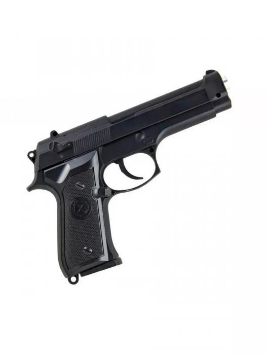 Игрушечный пистолет с пульками пневматический стреляющий железный детский Беретта 92 игрушка для мальчиков - фото 7 - id-p223770762