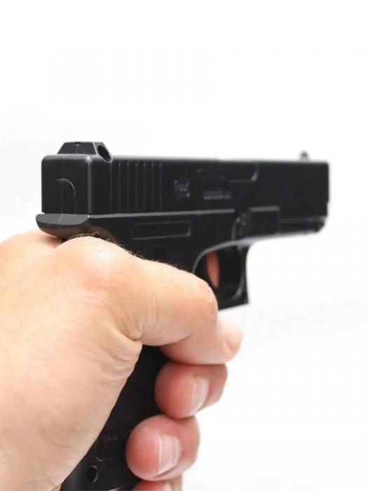 Детский пистолет пневматический стреляющий железный игрушечный с пульками Glock Глок 18 игрушка для мальчиков - фото 9 - id-p223770764