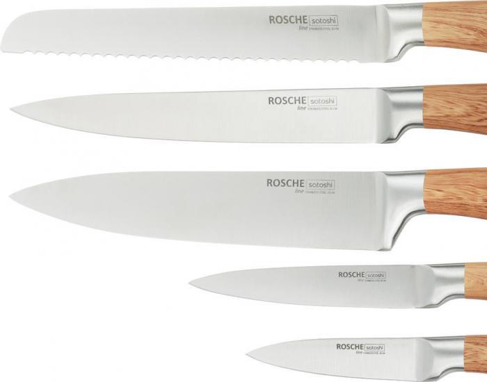 SATOSHI Роше Набор ножей кухонных 6пр, подставка с полипропиленовыми разделителями 803-350 803-350 - фото 3 - id-p223770885