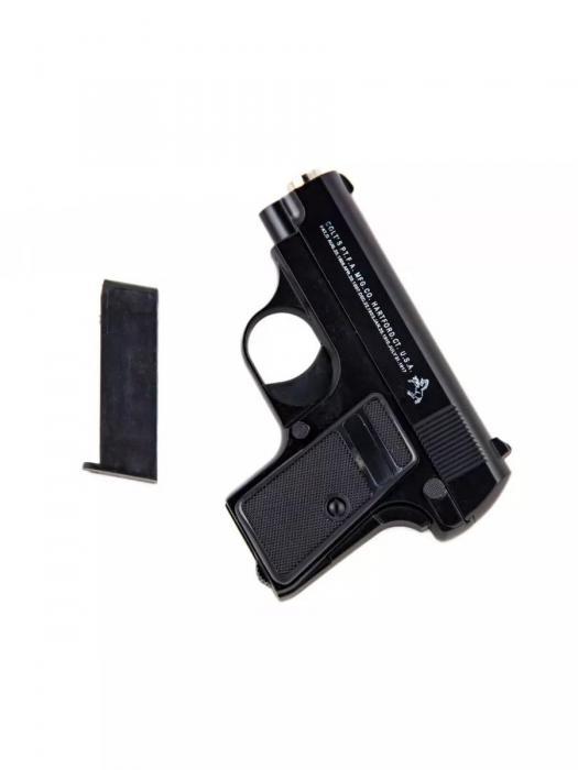 Игрушечный пистолет с пульками пневматический стреляющий железный детский Colt 25 кольт игрушка для мальчиков - фото 7 - id-p223771173