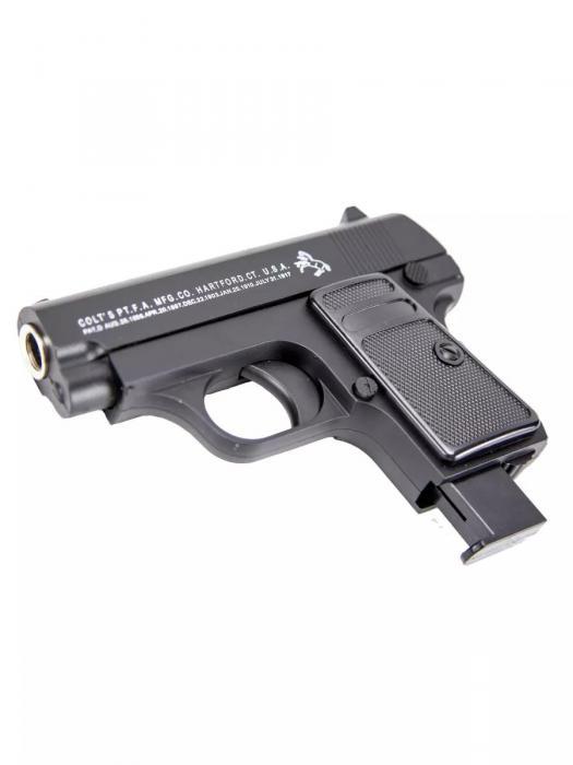 Игрушечный пистолет с пульками пневматический стреляющий железный детский Colt 25 кольт игрушка для мальчиков - фото 8 - id-p223771173