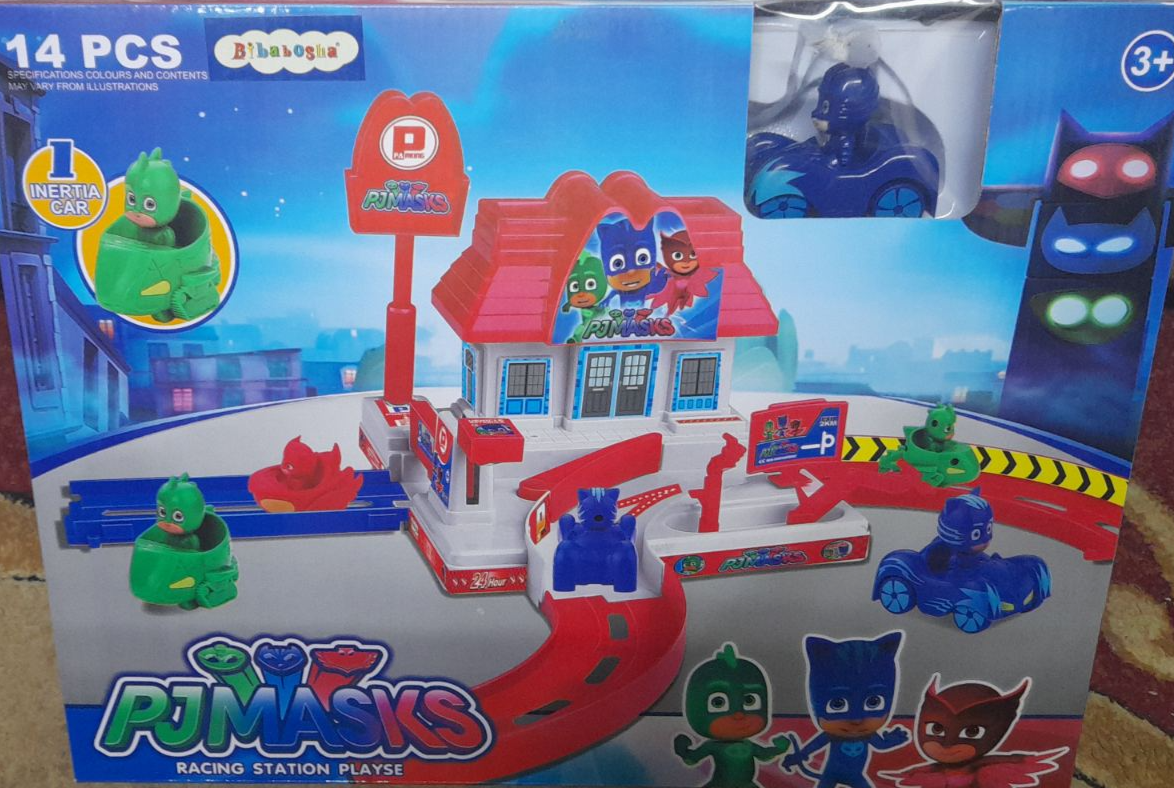 Игровой набор парковка гараж Герои в масках PJ MASKS 6699-44A кэтбой на машине