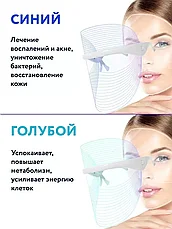 Маска для лица светодиодная / LED косметические аппараты (7 режимов), фото 2