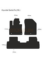 Коврики в салон Hyundai Santa Fe (18-) ворс