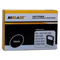 Hi-Black Картридж для Oki Microline 182/320/192/193/321/390/3310/3311/3320, Bk, б/шва,1,6м