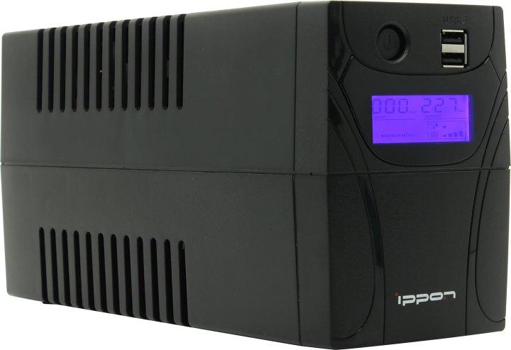 ИБП UPS 600VA Ippon Back Power Pro II 600 LCD+USB+защита телефонной линии/RJ45 - фото 1 - id-p223776142