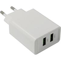 Зарядное устройство Vention FBAW0-EU USB (Вх. AC100-240V Вых.DC5/9/12V 18W 2xUSB)