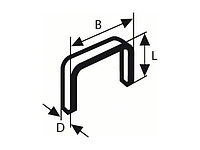 Скобы 12 мм тип 53 ( 1000 шт.) BOSCH