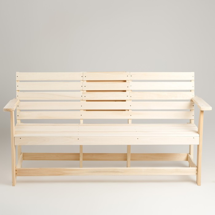 Скамейка, 160×60×90см, из липы, с выдвижным столиком, "Добропаровъ" - фото 3 - id-p223793220