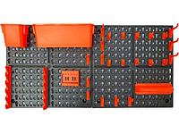BR3822ЧРОР Панель инструментальная Blocker Expert с наполнением большая, 652х100х326 мм, черный/оранж.,